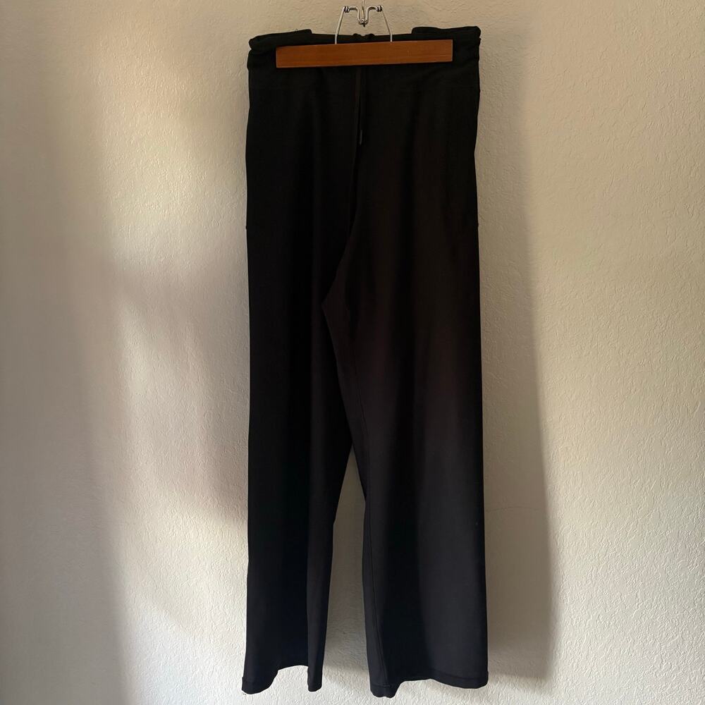 ZELLA Women's Relaxed Super-Soft Sporty Stretch Wide Leg Pants Black Sz 18W